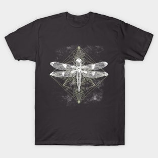 Dragonfly Ornament White Gold T-Shirt